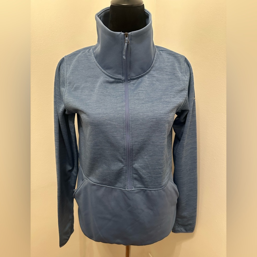 NWT Columbia Sunny Springs Half Zip Lightweight Blue Fleece Jacket, Size Small - Picture 4 of 8